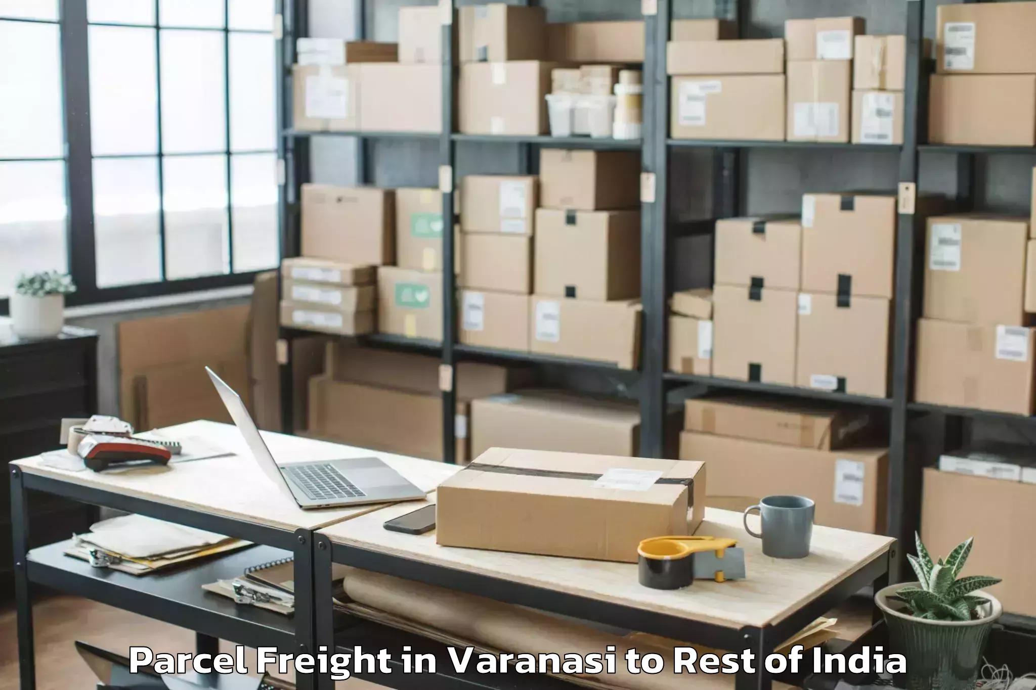 Get Varanasi to Thanna Mandi Parcel Freight